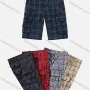 Wholesale Men's Casual Flap Pockets Plaid Print Cargo Shorts preview