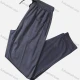Wholesale Men's Athletic Drawstring Quick Dry Breathable Plain Ankle Length Pants Dark Gray Clothing Wholesale Market Liuhua