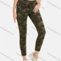Wholesale Women's Autumn Camo Drawstring Waist Casual Cropped Pants preview