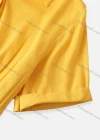 Wholesale Women's Collared Cuffed Sleeve Button Front Tiered A-Line Midi Shirt Dress - Liuhuamall