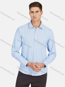 Wholesale Men's Slim Fit Long Sleeve Button Down Gingham Formal Shirts, LIUHUA CLOTHING WHOLESALE