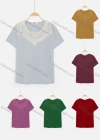 Wholesale Women's Cowl Neck Rhinestone Applique Knit Tops - Liuhuamall