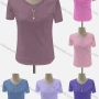 Wholesale Women's Casual Crew Neck Short Sleeve Blouse preview