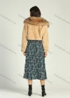 Wholesale Women's Fuzzy Open Front Long Sleeve Crop Faux Fur Coat - Liuhuamall