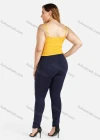 Wholesale Women's Plus Size Spaghetti Strap Plain Button Decor Ruched Crop Camisole Top - Liuhuamall