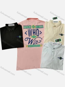 Wholesale Men's Short Sleeve Letter Print Polo Shirt, LIUHUA CLOTHING WHOLESALE