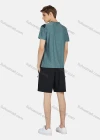 Wholesale Men's Sporty Round Neck Short Sleeve Striped Quick Dry Breathable T-Shirt  - Liuhuamall