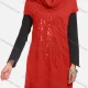 Wholesale Women's Casual Plain Turtleneck Beaded Sequin Knit Tunic 311# 520# Clothing Wholesale Market Liuhua