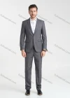 Wholesale Men's Formal Business Plain Lapel One Button Blazer Jacket & Pants 2-Pieces Suit Set BC022# - Liuhuamall