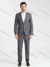 Wholesale Men's Formal Business Plain Lapel One Button Blazer Jacket & Pants 2-Pieces Suit Set BC022#, LIUHUA CLOTHING WHOLESALE