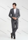 Wholesale Men's Formal Business Plain Lapel One Button Blazer Jacket & Pants 2-Pieces Suit Set BC022# - Liuhuamall