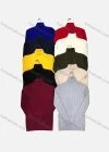 Wholesale Men's Casual Plain Rib-knit Turtleneck Long Sleeve Sweater - Liuhuamall