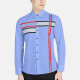 Men's Casual Collared Long Sleeve Button Down Striped Shirt P001-3# 17# Clothing Wholesale Market -LIUHUA