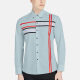 Men's Casual Collared Long Sleeve Button Down Striped Shirt P001-3# 27# Clothing Wholesale Market -LIUHUA