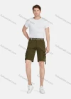 Wholesale Men's Casual Plain Release Buckle Multiple Pockets Cargo Shorts With Belt 8988# - Liuhuamall