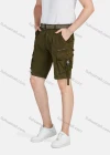 Wholesale Men's Casual Plain Release Buckle Multiple Pockets Cargo Shorts With Belt 8988# - Liuhuamall