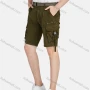 Wholesale Men's Casual Plain Release Buckle Multiple Pockets Cargo Shorts With Belt 8988# preview