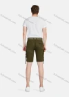 Wholesale Men's Casual Plain Release Buckle Multiple Pockets Cargo Shorts With Belt 8988# - Liuhuamall
