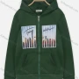 Wholesale Women's Casual Long Sleeve Zipper Pattern Pockets Hoodie preview