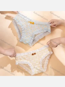 Wholesale Women's Comfy High Stretchy Breathable Bow Knot Brief 3130#, LIUHUA CLOTHING WHOLESALE