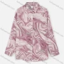 Wholesale Women's Casual Collared Long Sleeve Abstract Print Button Down Long Shirts preview