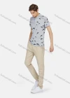 Wholesale Men's Casual Short Sleeve Dolphin Print Button Front Polo Shirts - Liuhuamall