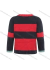 Wholesale Boys Long Sleeve Letter Colorblock Pullover Long Sleeve Sweater - Liuhuamall
