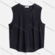Wholesale Men's Casual Plain Round Neck Patch Pocket Sleeveless Tank Tops M1008# Black Clothing Wholesale Market Liuhua