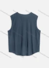 Wholesale Men's Casual Plain Round Neck Patch Pocket Sleeveless Tank Tops M1008# - Liuhuamall