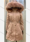 Wholesale Women's Hooded Fuzzy Faux Fur Collar Zipper Buttons Drawstring Pockets Mid Length Coat - Liuhuamall