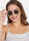 Wholesale Metal Round Frame Solid Lenses Sunglass - Liuhuamall