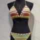 Wholesale Women's Beach Crochet Striped Cover Up Two Piece Sets L050# Multi-color Clothing Wholesale Market Liuhua