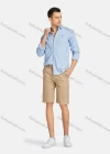 Wholesale Men's Casual Plain Buttons Down Long Sleeve Shirt YXNW-STTC-27# - Liuhuamall