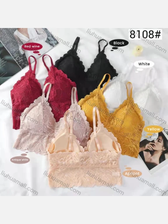 Wholesale Women's Guipure Lace Lingerie Bra With Removable Cup 8108#