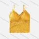 Wholesale Women's Pull-on Guipure Lace Petal Trim Camisole Yellow Clothing Wholesale Market Liuhua