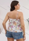 Wholesale Women's Casual V Neck Spaghetti Strap Lace Floral Cami Top AY219# - Liuhuamall