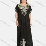 Wholesale Women's African Short Sleeve Embroidered Butterfly Maxi Dress 2057# preview