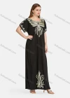 Wholesale Women's African Short Sleeve Embroidered Butterfly Maxi Dress 2057# - Liuhuamall
