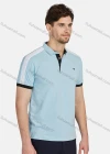 Wholesale Men's Casual Striped 100% Cotton Short Sleeve Labelled Polo Shirt 2206# - Liuhuamall