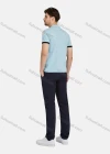 Wholesale Men's Casual Striped 100% Cotton Short Sleeve Labelled Polo Shirt 2206# - Liuhuamall