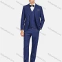 Wholesale Men's Formal Lapel Striped Pockets Blazer & Vest & Pant 3 Pieces Suit Sets preview