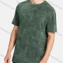 Wholesale Man's Casual Round Neck Short Sleeve Striped Plain T-Shirt preview