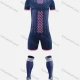 Wholesale Kids Sporty Football Soccer Training & Racing Tee & Shorts 2 Piece Set 21834# Dark Cerulean Clothing Wholesale Market Liuhua