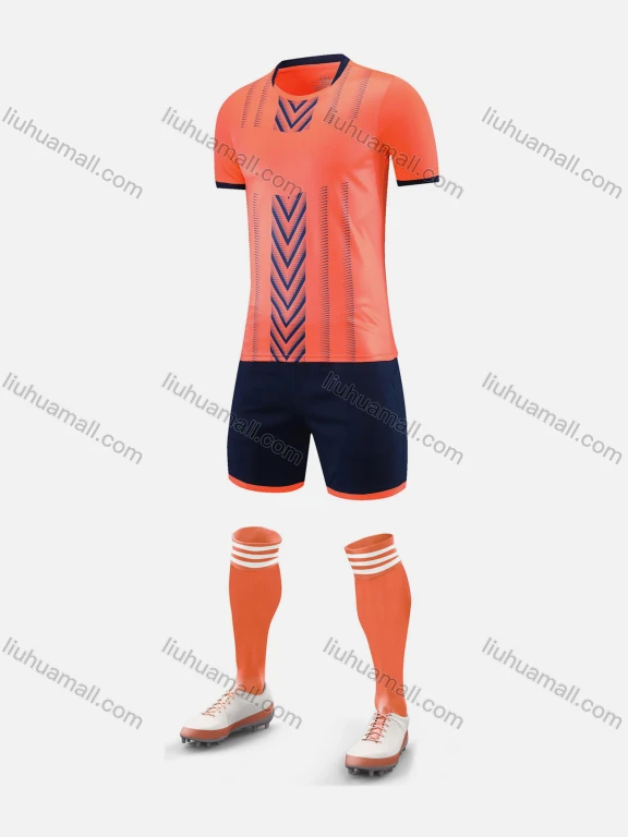 Wholesale Kids Sporty Football Soccer Training & Racing Tee & Shorts 2 Piece Set 21834#