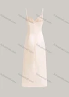 Wholesale Women's Casual Plain Spaghetti Straps Wrap High Waist Split Maxi Cami Dress - Liuhuamall