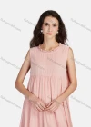 Wholesale Women's Casual Frill Neck Tiered Hem Midi Tank Dress 56252# - Liuhuamall