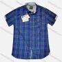 Wholesale Men's Casual Plaid Print Short Sleeve Flap Pocket Shirt preview