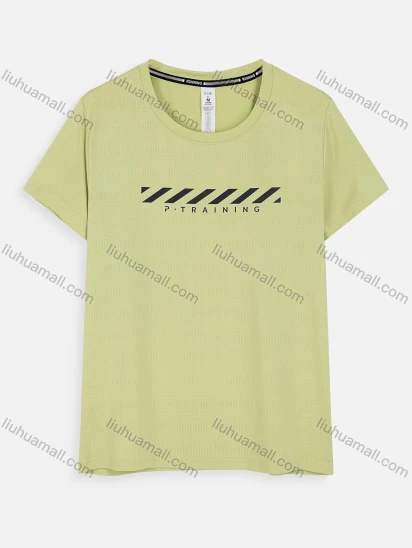 Wholesale Women's Athletic Short Sleeve Letter Print Breathable Quick Dry T-shirt WT21607#
