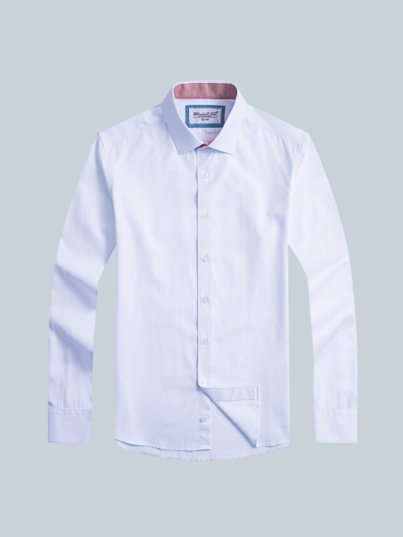 Men's Formal Plain Collared Long Sleeve Button Down Shirts, Clothing Wholesale Market -LIUHUA, Men, Men-s-Tops, Men-s-Hoodies-Sweatshirts