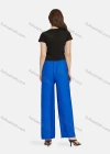 Wholesale Women's Casual High Waist Drawstring Rib-Knit Plain Wide Leg Pants 2018# - Liuhuamall